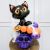 ARRANJO HALLOWEEN GATO PRETO