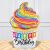 BALÃO GIGANTE B-DAY CUPCAKE